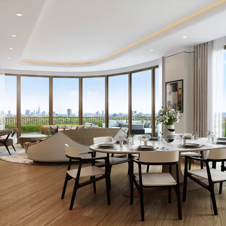 Living Room with Dinning and Kitchen